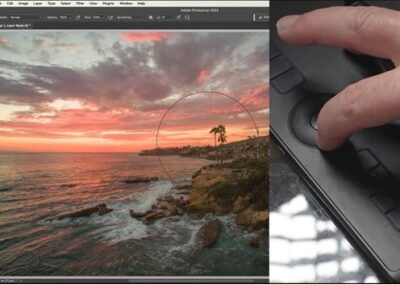 Using Wacom pen pressure for better photo retouching in Adobe Photoshop, featuring Colin Smith 