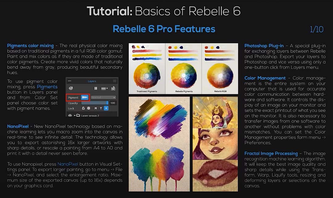 Rebelle  real media paint software