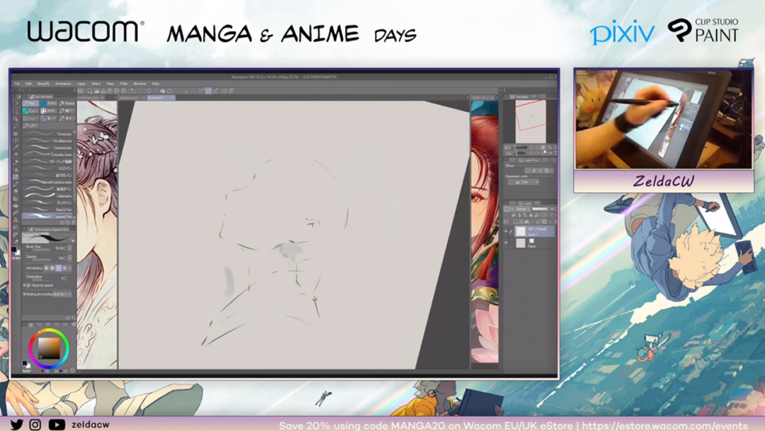 Creating Manga art in a traditional style with Clip Studio Paint by ZeldaCW | Manga & Anime Days