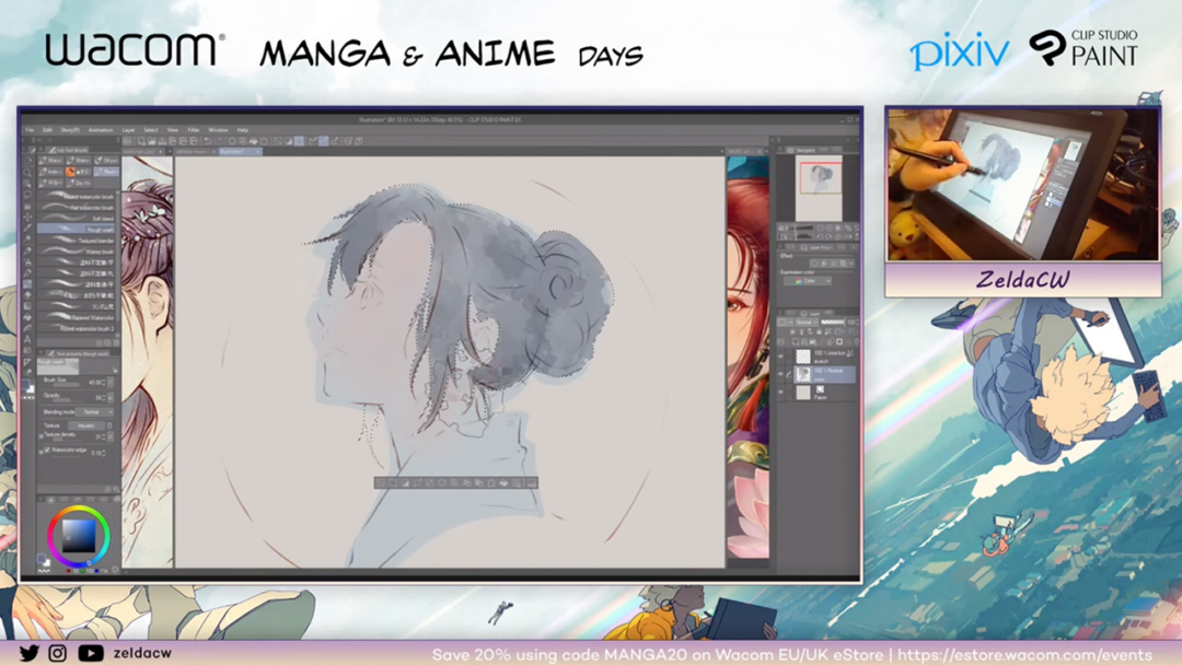 Creating Manga art in a traditional style with Clip Studio Paint by ZeldaCW | Manga & Anime Days