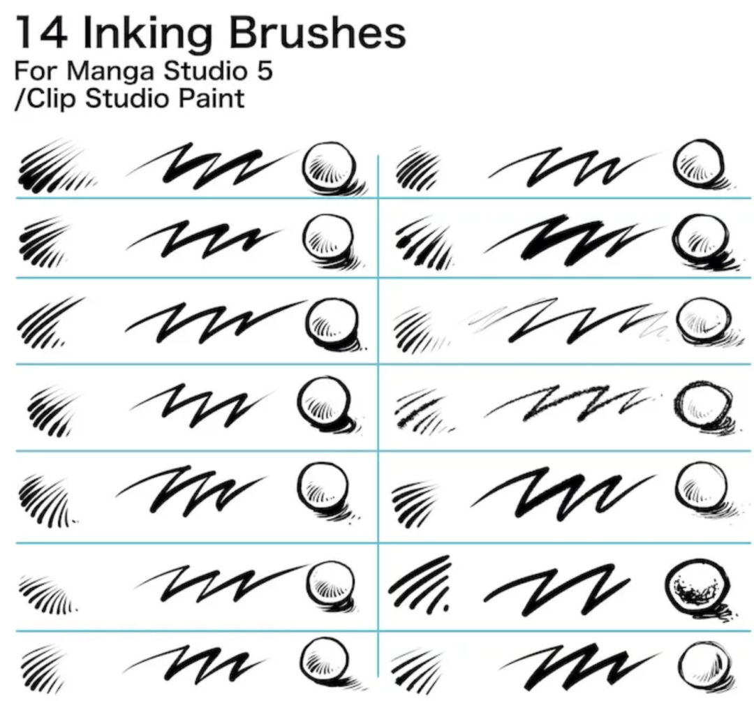 Free or Affordable Clip Studio Paint Brush Sets for Manga Artists
