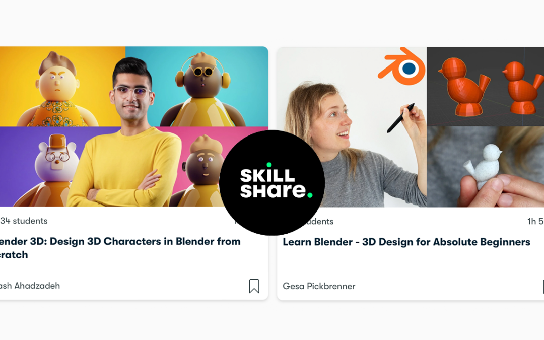 Start Learning 3D Design in Blender! 6 SkillShare Courses for Beginners