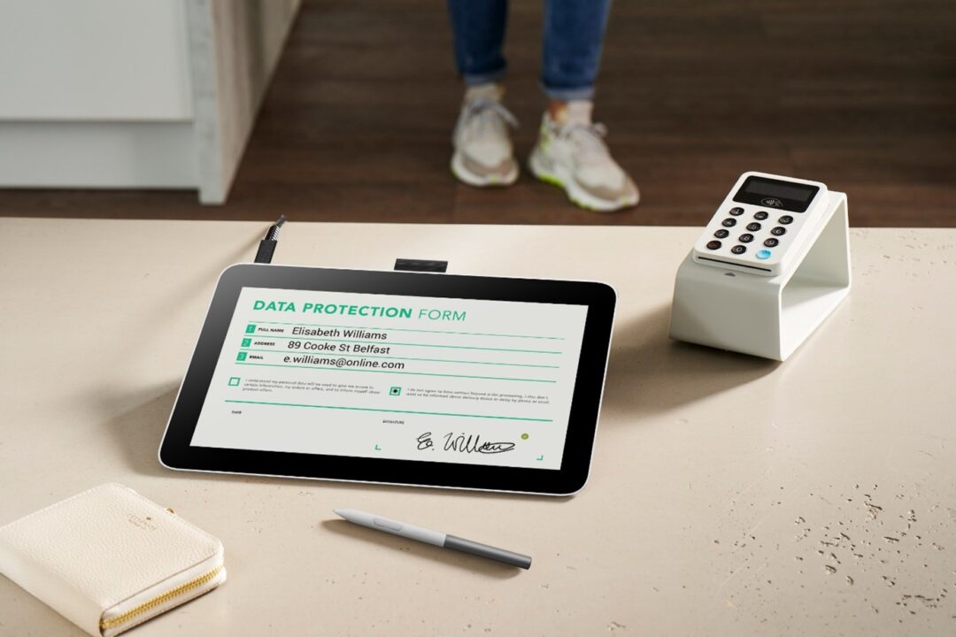 Signing a document by using a Wacom device across different industries