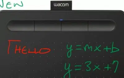 Ensino e aprendizagem à distância com uma mesa digitalizadora Wacom