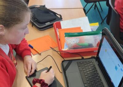 Enhancing digital lessons on Chromebooks with One by Wacom pen tablets