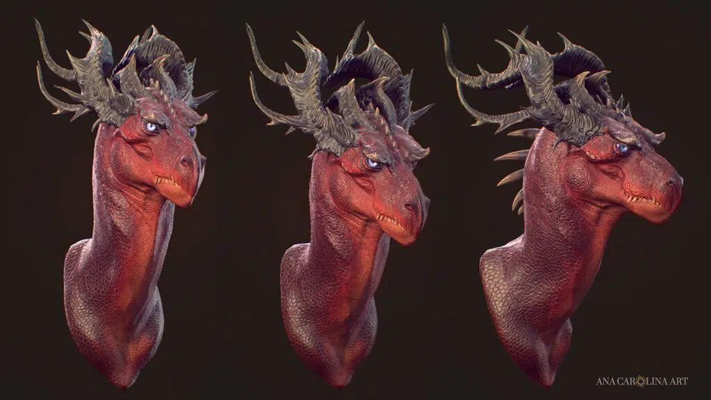 ana carolina dragon zbrush