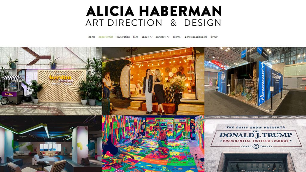 Artis Alicia Haberman Exemple de portfolio