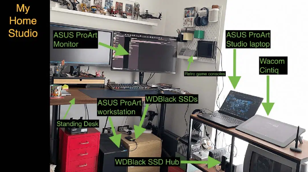 configuración de la oficina en casa haz