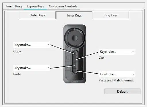 Paramètres à distance ExpressKey 3