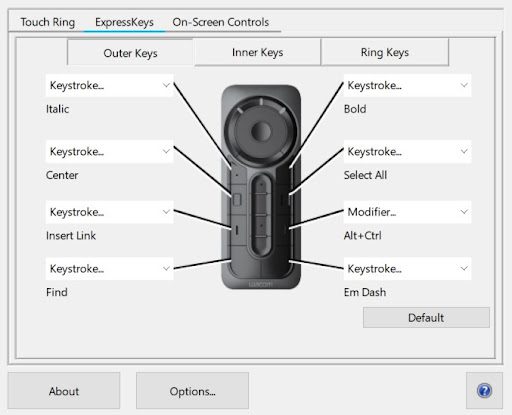 Wacom ExpressKey Remote Settings 4
