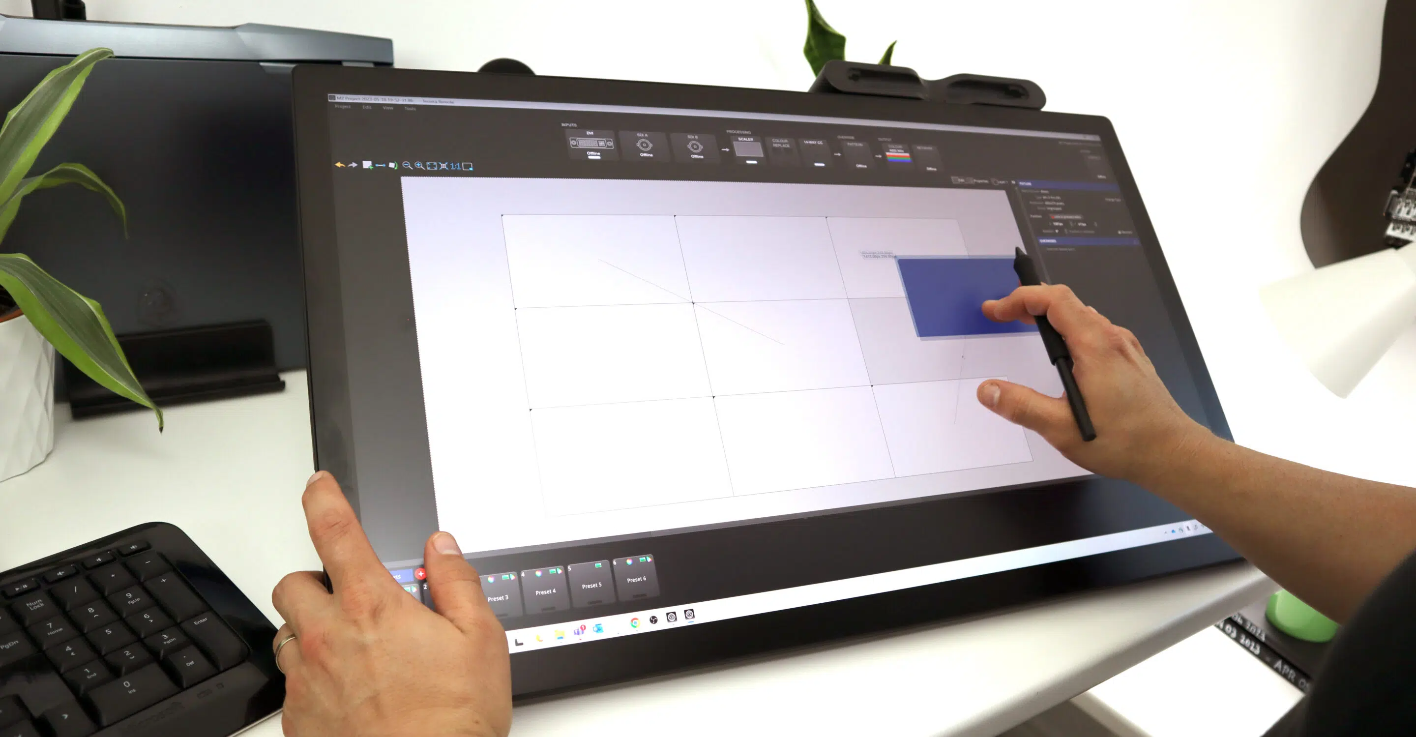 Brompton Wacom Cintiq Pro a escala