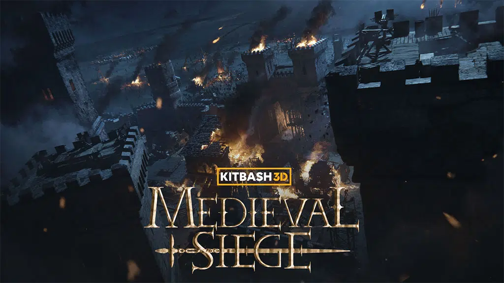 KitBash3d Portada de Asedio Medieval