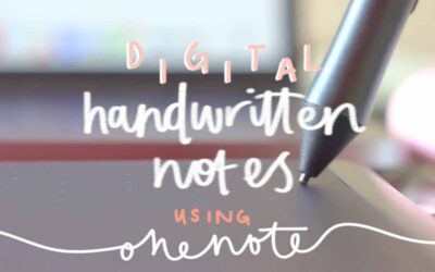 Using OneNote and a Wacom tablet to take digital notes