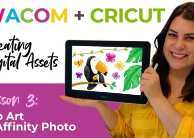 Create clip art to sell online using Affinity Photo and a Wacom One tablet