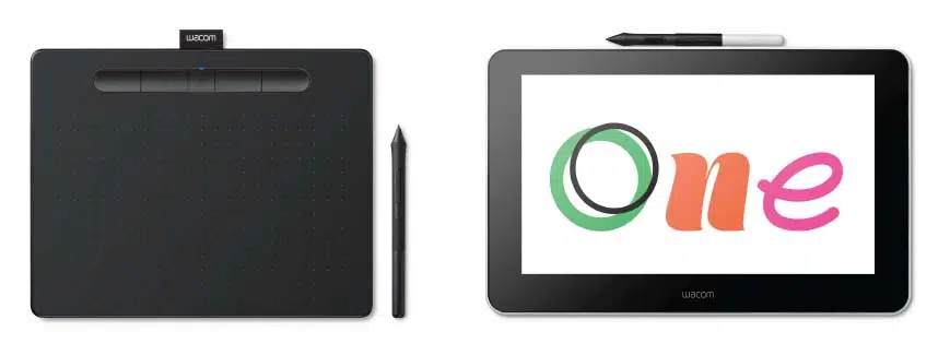 Wacom One y Wacom Intuos