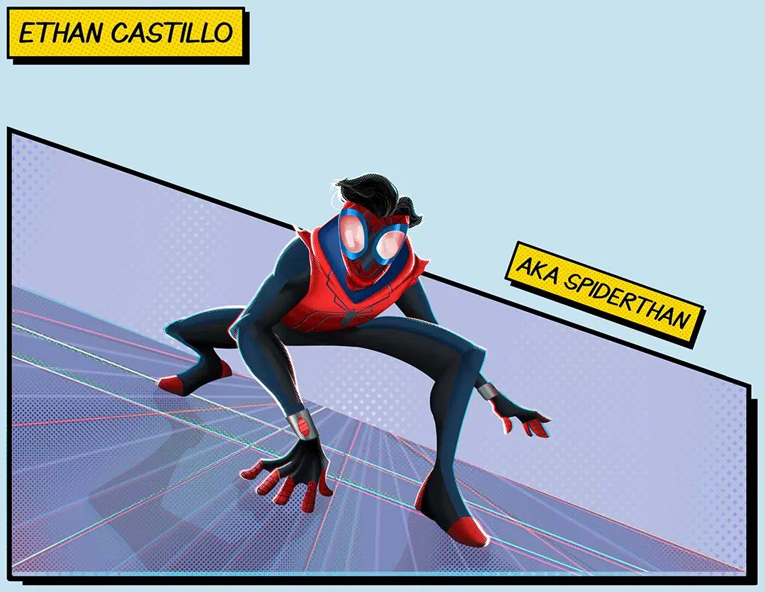 Una variante de Spiderman dibujada por Ethan