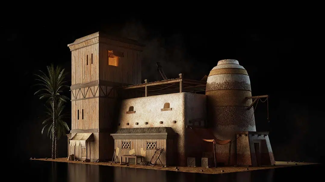 KitBash3D Age of Egypt Exemplo de ativo