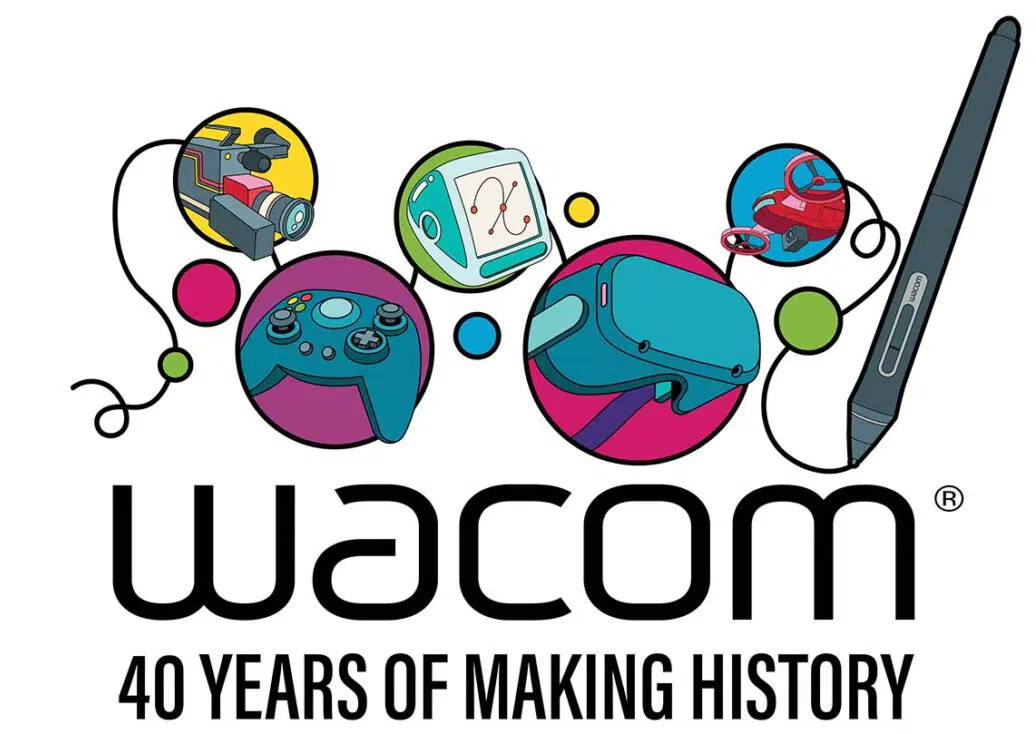 Imagem do 40º aniversário da Wacom