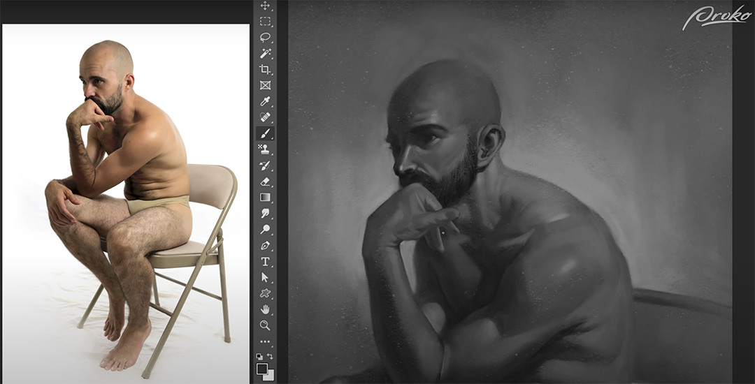 How to Digitally Paint in Grayscale cover image