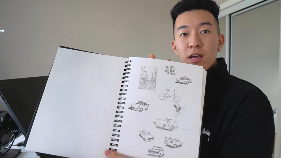 Drawing Sketchbook: Breakdown to how to draw with terms, tips and