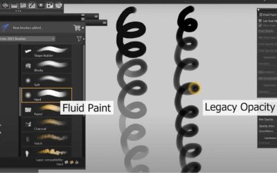 How to use Fluid Paint in Corel Painter 2023