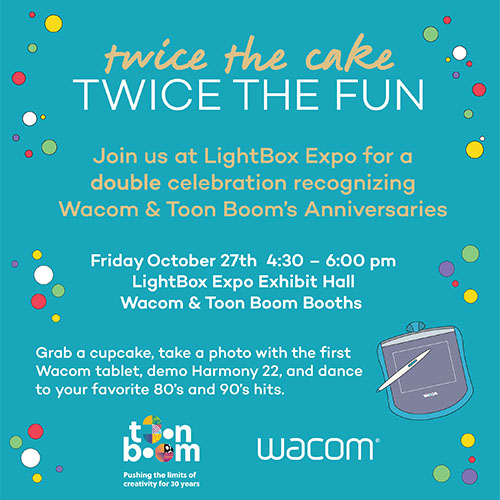 Wacom ToonBoom Joint Birthday Party Invitation