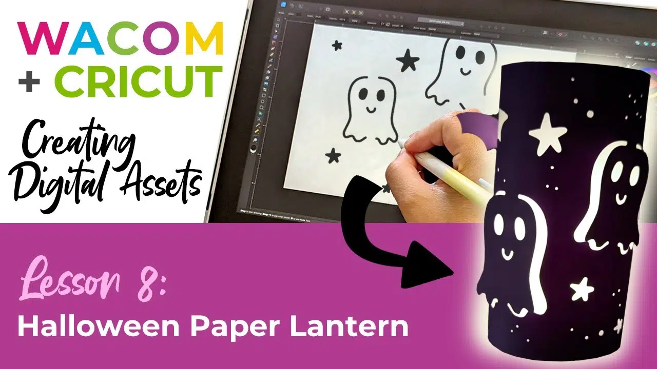 Vignette vidéo : Créez une lanterne en papier d’Halloween à l’aide de la tablette Wacom