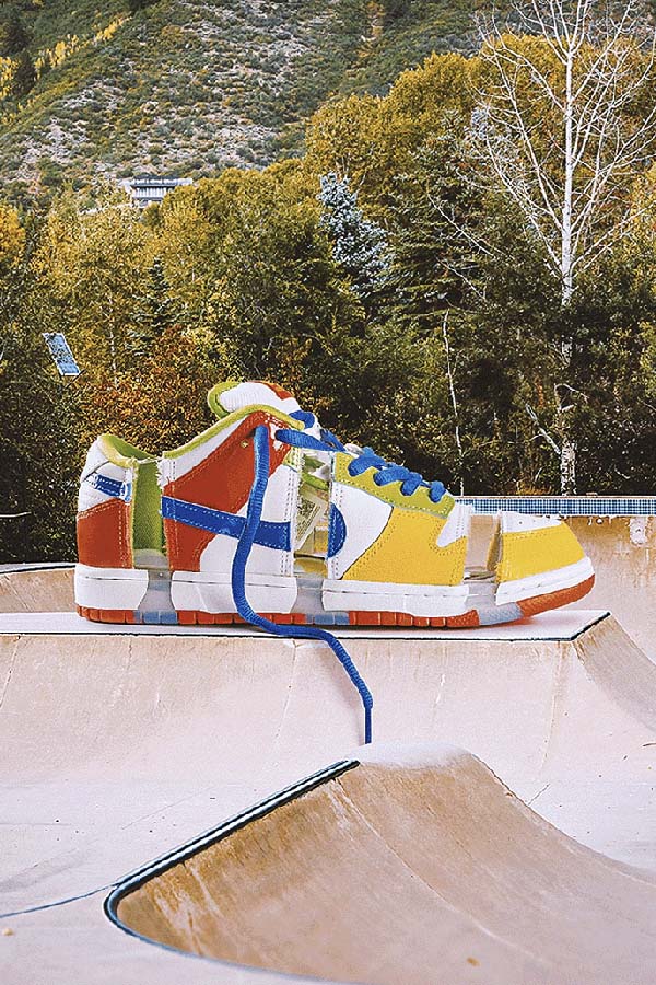 Carlos Jiménez Varela shoe in skate park photo art