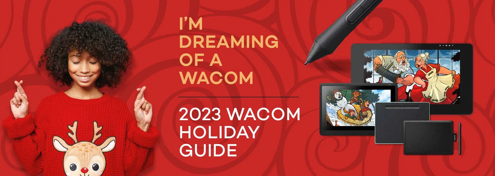 Encabezado de la entrada del blog de la Guía de regalos de Wacom