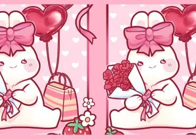 Faire une jolie carte postale de la Saint-Valentin avec Lina Vork de The Bun Bun Shop