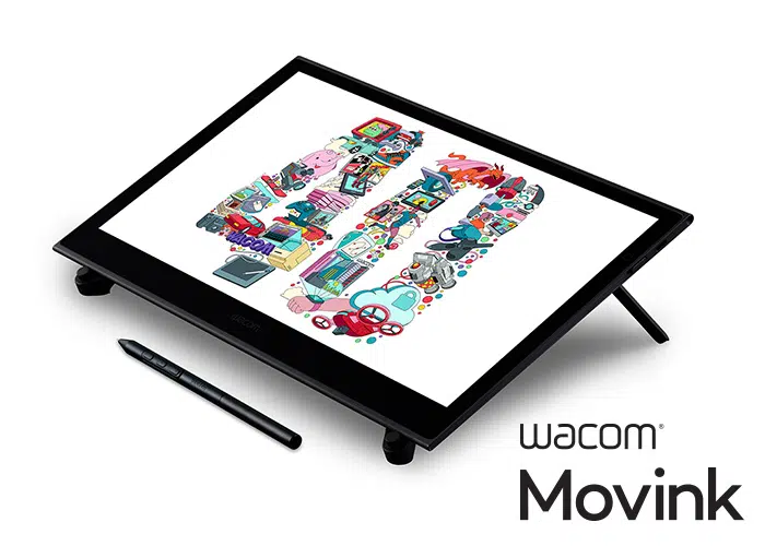 Wacom Movink and Wacom's 40th anniversary logo