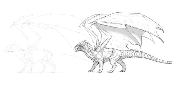 How to draw a dragon, with Monika Zagrobelna