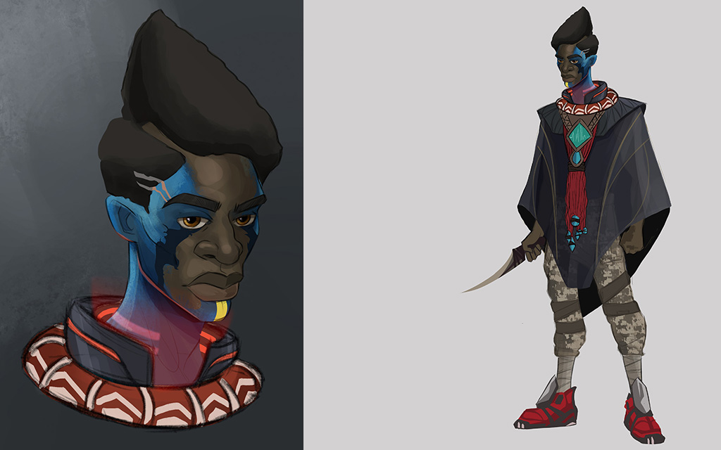 Omar Gomet character design project 2