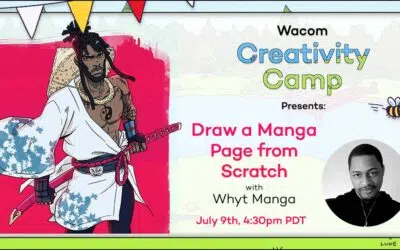 July 9, 2024: How to draw a manga page from scratch in Clip Studio Paint, with Whyt Manga