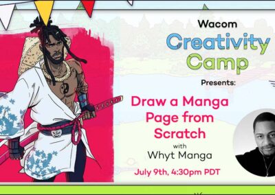 July 9, 2024: How to draw a manga page from scratch in Clip Studio Paint, with Whyt Manga