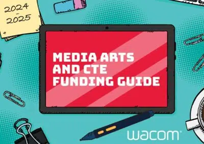 Wacom contribue à libérer le potentiel des salles de classe grâce à son guide de financement de l'enseignement technique et professionnel des arts médiatiques.