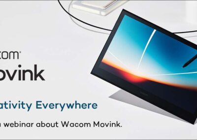 La créativité partout : Participez à un webinaire gratuit sur Wacom Movink, votre nouvel écran professionnel portable! 