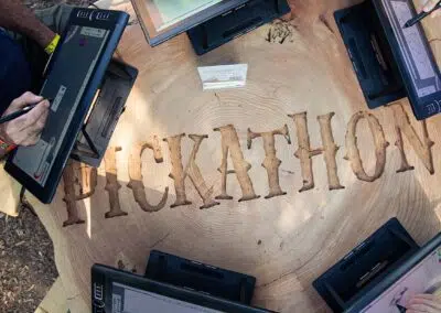 The spirit of Wacom creativity … in the woods. Wacom at Pickathon 2024