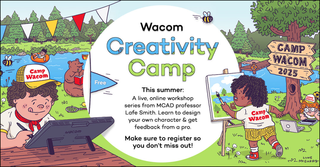 Want to learn character design? Join us for Creativity Camp, a free online workshop series!