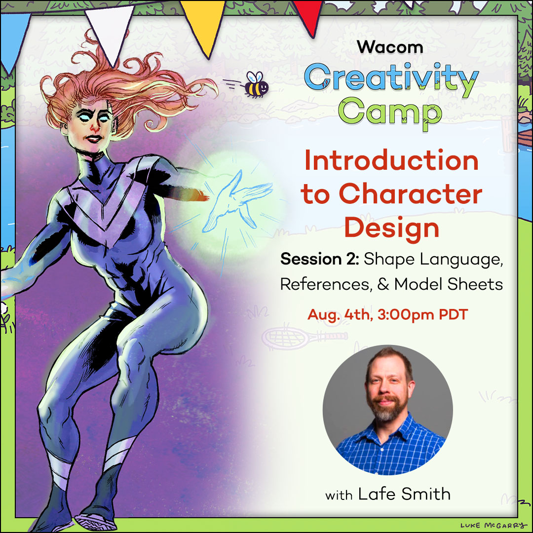 Want to learn character design? Join us for Creativity Camp, a free online workshop series! 3 CreativityCamp_2025_Webinar_Ad_LafeSmith_2_1080x1080