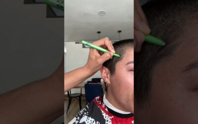 Buzzcut era unlocked. @yu.lis.sa turns their head into a canvas with Wacom Movink and @moneymoneaa.