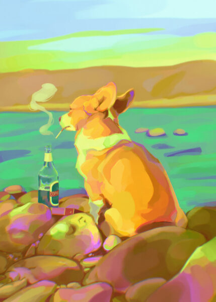 Artist Yi Chen Hock on choosing an engineering degree over art school, how she developed her unique style, and the importance of humor in art 3 Yi Chen Hock Copium