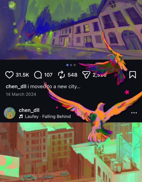 Artist Yi Chen Hock on choosing an engineering degree over art school, how she developed her unique style, and the importance of humor in art 1 Yi Chen Hock Insta Post