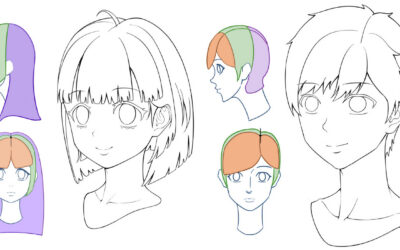 How to draw anime hair: a step-by-step tutorial