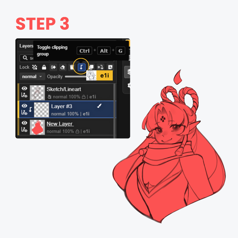 Eli Magma Base Colors Tutorial Step 3