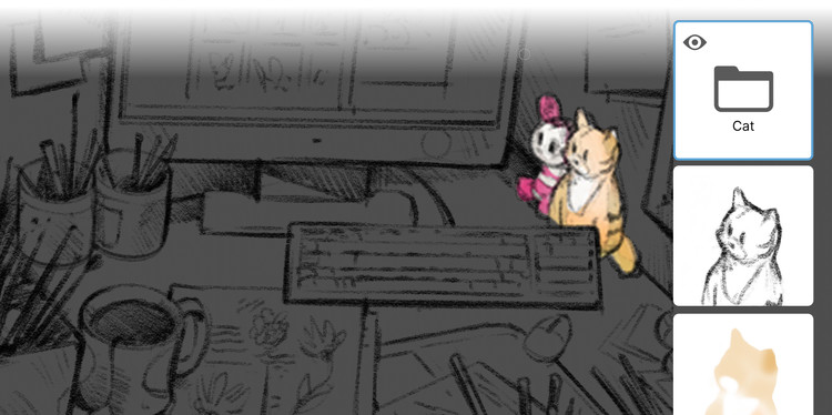 sketchbook layer groups