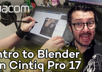 Explore Wacom content 1 How to set up your Wacom Cintiq for Blender, with Paul Caggegi