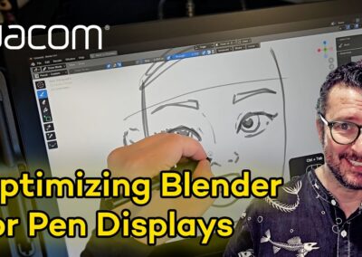 Optimizing Blender for Wacom Cintiq pen displays, with Paul Caggegi