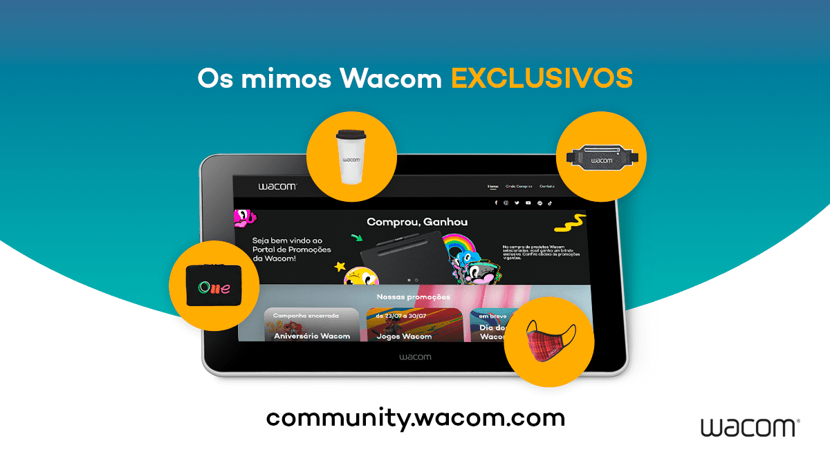 Conheça os brindes Wacom EXCLUSIVOS – Minha Wacom