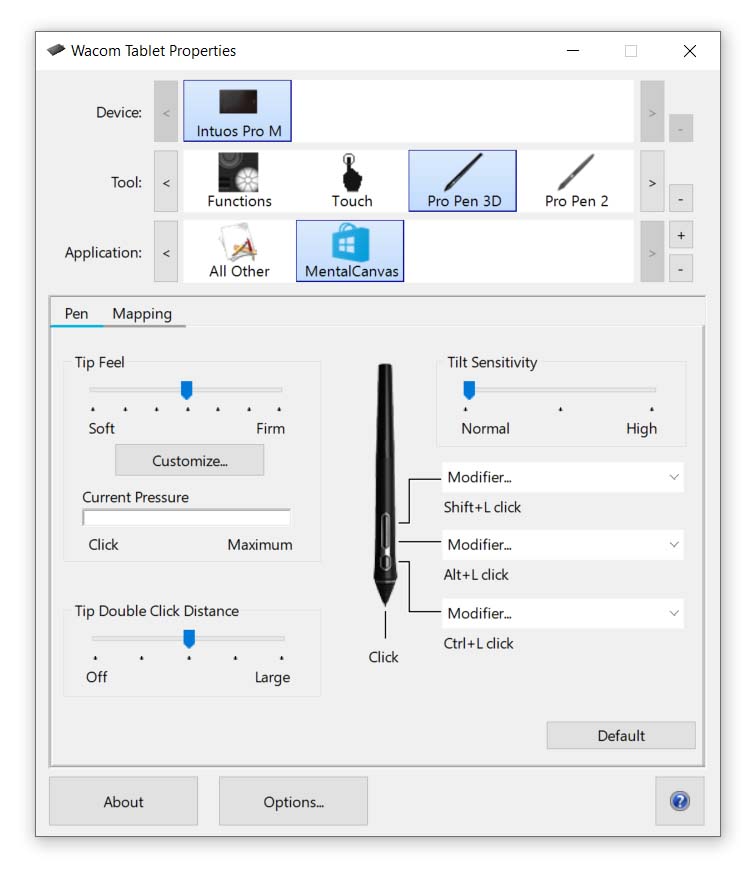 IntuosPP3D Pen Settings Copy